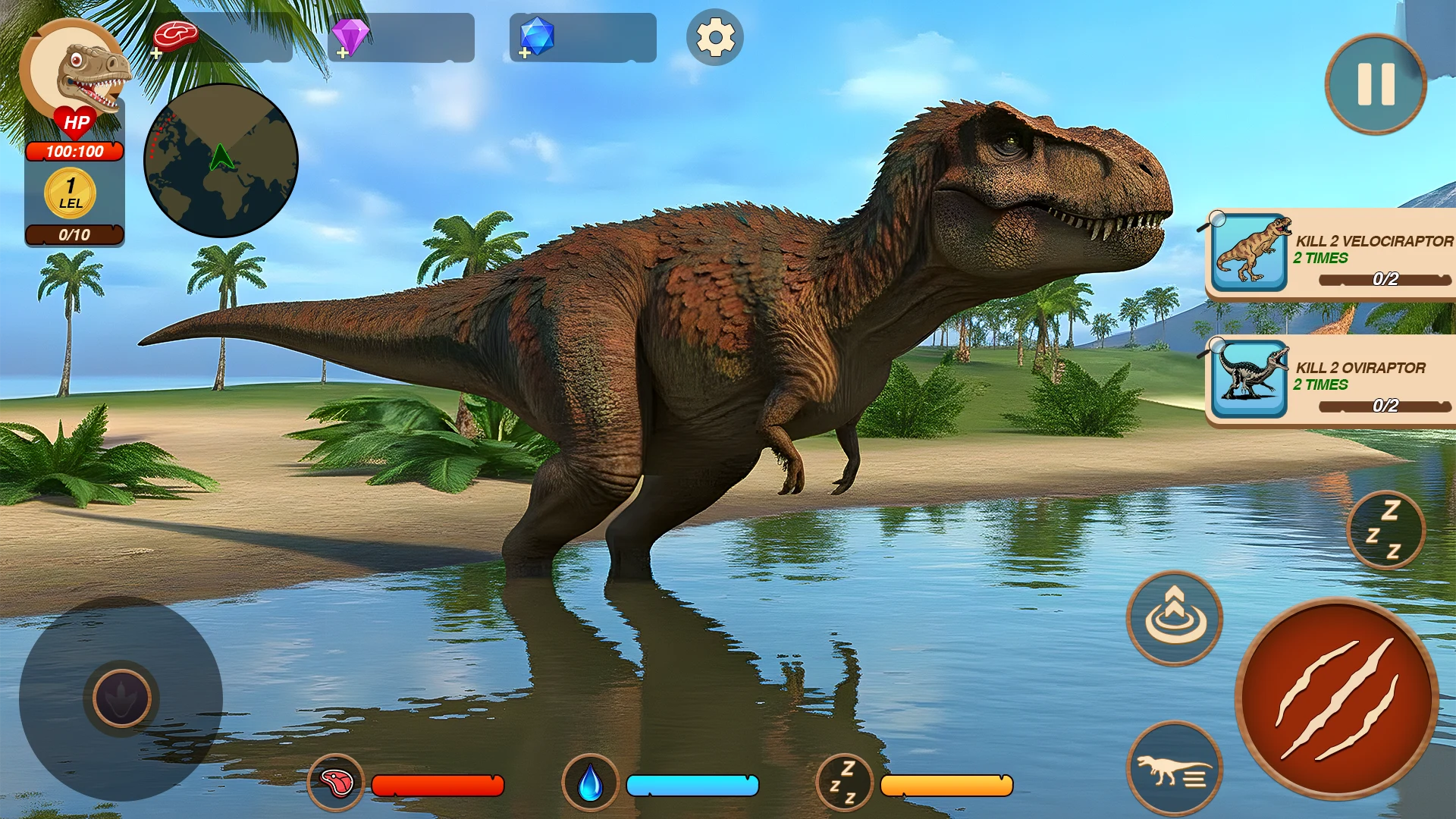 Jurassic Fight Dinosaur Battle screenshot