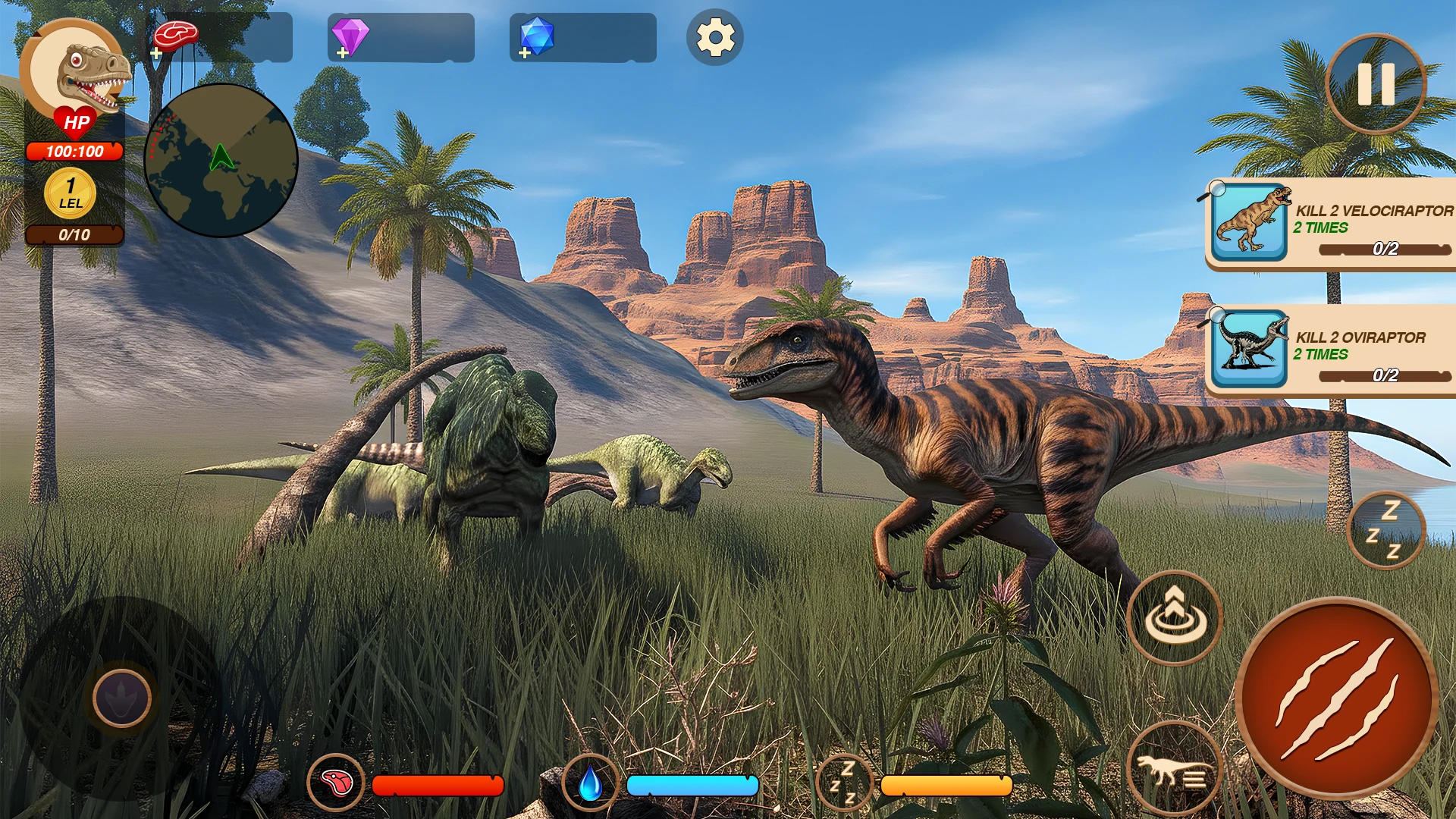 Jurassic Fight Dinosaur Battle screenshot