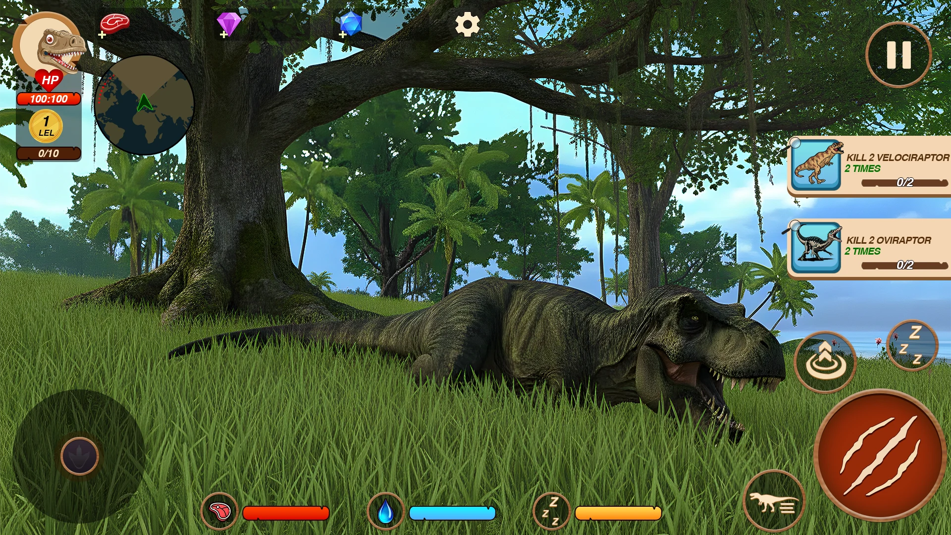 Jurassic Fight Dinosaur Battle screenshot