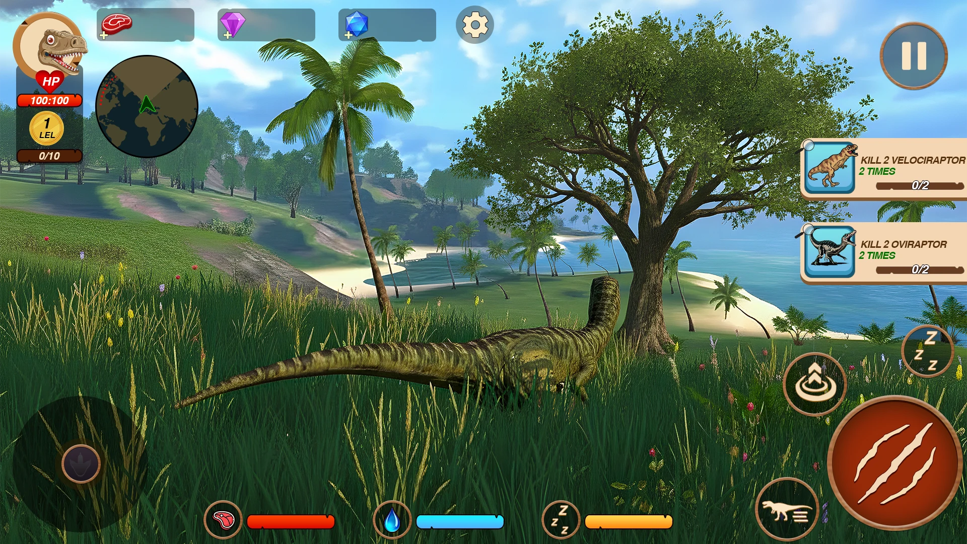 Jurassic Fight Dinosaur Battle screenshot